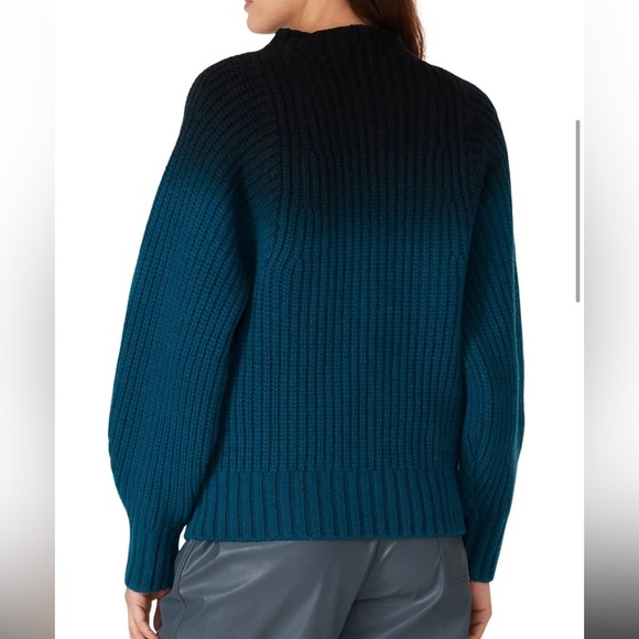 Equipment Ombre Karilena Sweater Black/Blue Wool Knit - Picture 3 of 16